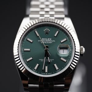 BNIB Rolex Datejust 41 Mint Green on Jubilee 2025