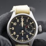 IWC Big Pilot Pilot's Watch Heritage 7 Days Titanium Leather Black Dial B/P