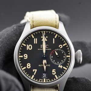 IWC Big Pilot Pilot’s Watch Heritage 7 Days Titanium Leather Black Dial B/P