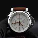Panerai Luminor 1950 3 Days Chrono Flyback PAM00654 White Dial 44mm – Full Set | Pre-Owned