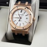 Audemars Piguet Royal Oak Selfwinding AP Royal Oak 39mm white Dial brown Leather