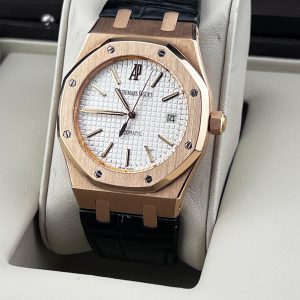 Audemars Piguet Royal Oak Selfwinding AP Royal Oak 39mm white Dial brown Leather