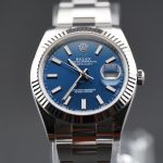Rolex Datejust 41 New 2024 Datejust 41mm Blue stick dial 18kt WG bezel 126334