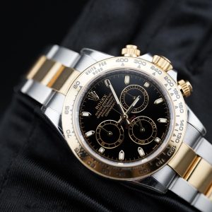 Rolex Daytona 116503 Two‑Tone Steel & 18k Yellow Gold Black Dial 2023 with box and papers