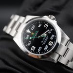 Rolex Air King 126900 Pre‑Owned Full Set , Black Dial Modern Pilot Style