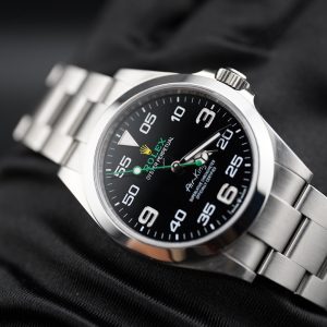 Rolex Air King 126900 Pre‑Owned Full Set , Black Dial Modern Pilot Style