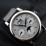 A. Lange & Söhne Saxonia      Annual Calendar 330.026 White Gold Silver Dial Pre-Owned Full Set