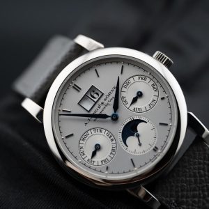 A. Lange & Söhne Saxonia      Annual Calendar 330.026 White Gold Silver Dial Pre-Owned Full Set