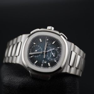 Patek Philippe Nautilus
      5990/1A-011 ‘Travel Time’ Flyback Chronograph Stainless Steel Blue Dial (2025)