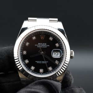 Rolex Datejust 41 126334 – Black Diamond Dial – Oyster Bracelet