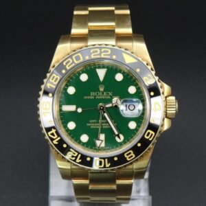 Rolex GMT-Master II Yellow Gold Automatic Green Dial 116718
