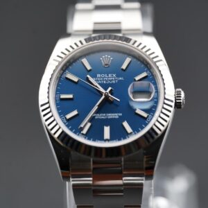 Rolex Datejust New 2024 Datejust 41mm Blue stick dial 18kt WG bezel 126334