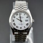 Rolex Datejust New Datejust 41mm WG Bezel white Roman Dial 126334 (St# 901)