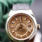 Rolex Sky-Dweller 326238 Yellow Gold Oysterflex Champagne Dial