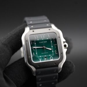 Cartier Santos Large Green Arabic Dial WSSA0055 (2024) – Full Kit