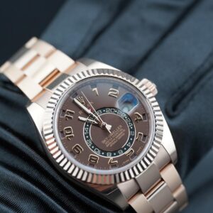 Rolex Sky-Dweller 326935 18K Rose Gold Rare Chocolate Arabic Dial 42 mm