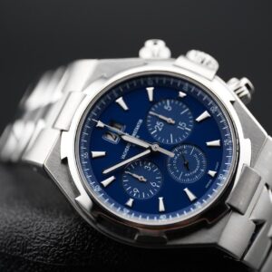 Vacheron Constantin Overseas Chronograph Pre-Owned Blue Dial 42mm B/P 49150/B01A-9745