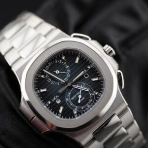 Patek Philippe Nautilus 5990/1A-011 ‘Travel Time’ Flyback Chronograph Stainless Steel Blue Dial