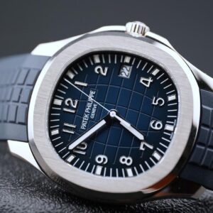 Patek Philippe Aquanaut 5168g Blue Dial White gold Box and Papers