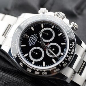 Rolex Daytona Cosmograph 40mm Black Dial Black Ceramic Bezel box and papers