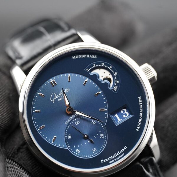 Glashütte Original PanoMaticLunar Blue Dial Very Good Condition Box and papers 2024