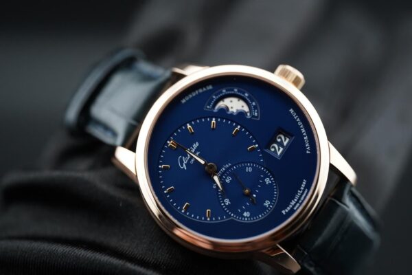 Glashütte Original PanoMaticLunar 1-90-02-11-35-30 Red Gold Blue Dial Full Set 2020