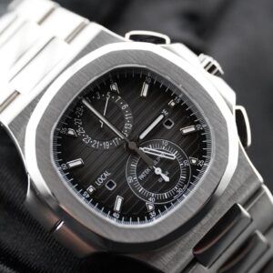 Patek Philippe Nautilus 5990/1A-001 Travel Time Chronograph Box and Papers 2016